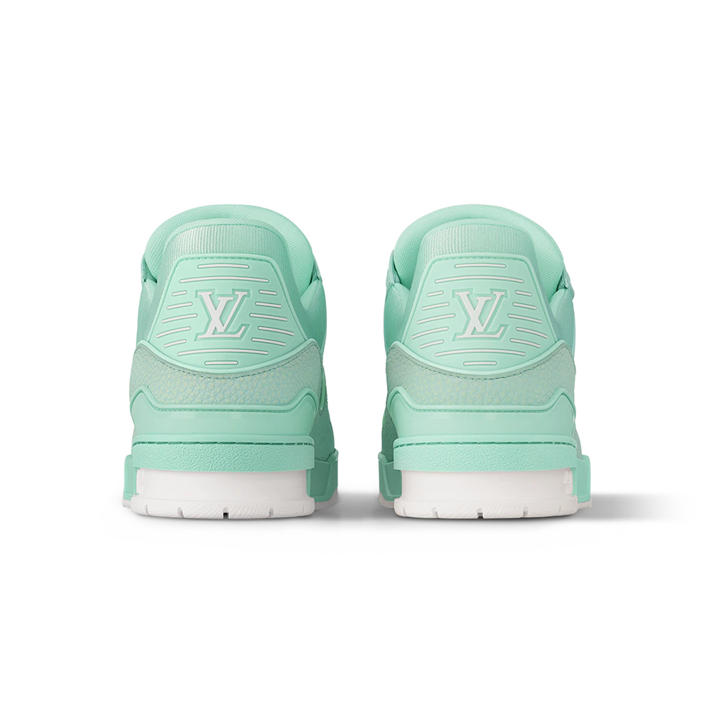 LV Trainer Grained Calf Leather Pastel Green