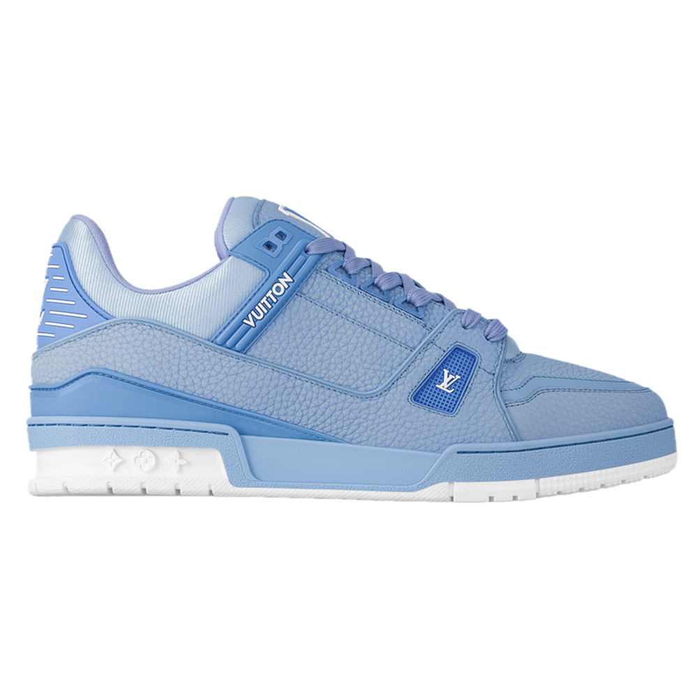 LV Trainer Grained Calf Leather Pastel Blue