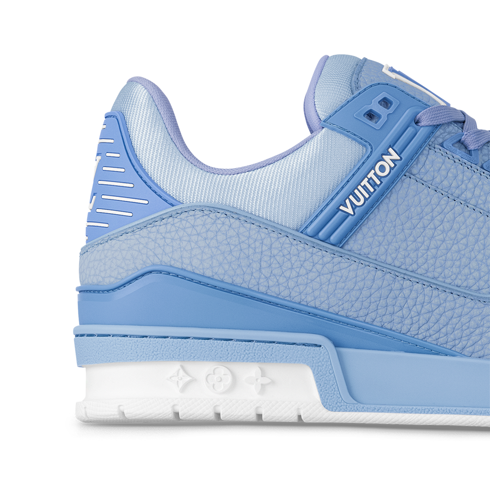 LV Trainer Grained Calf Leather Pastel Blue