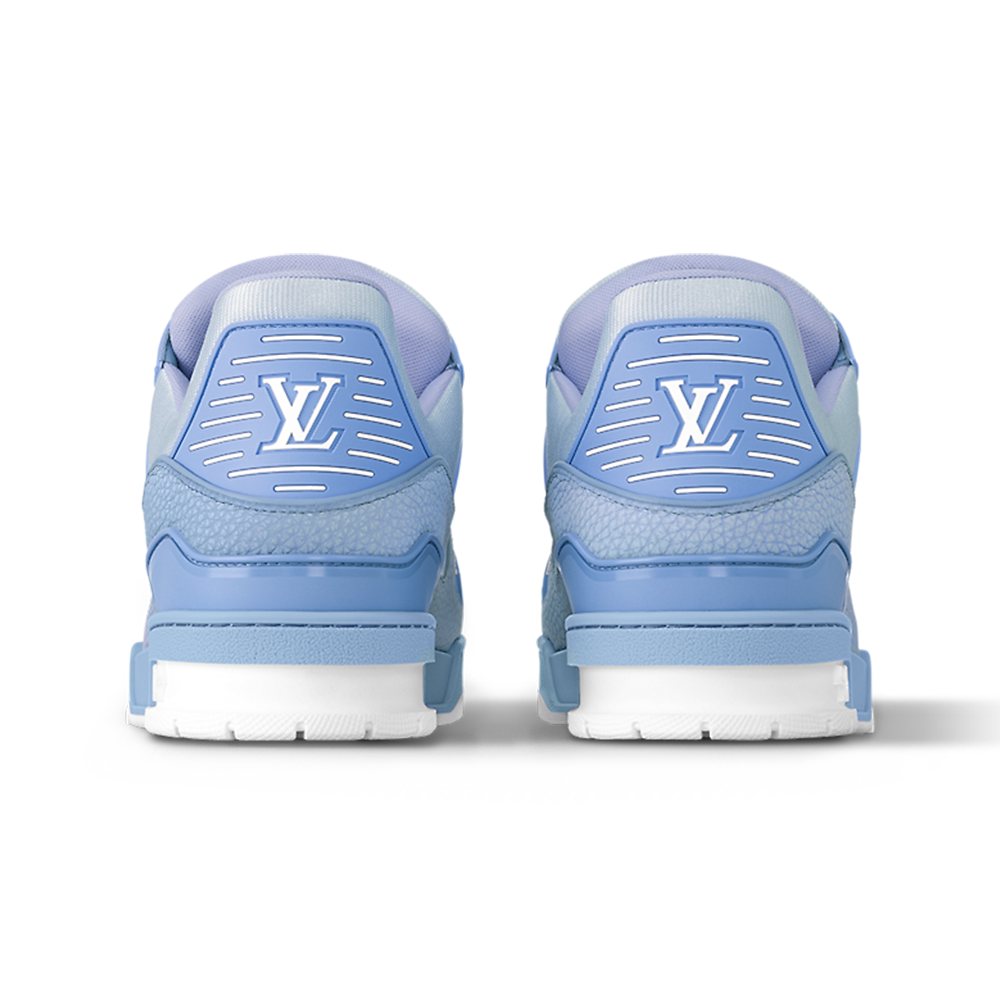 LV Trainer Grained Calf Leather Pastel Blue