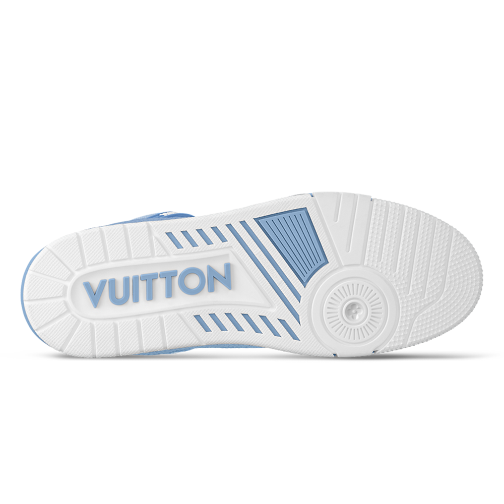 LV Trainer Grained Calf Leather Pastel Blue