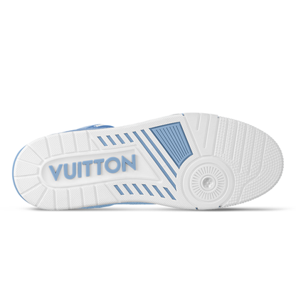LV Trainer Grained Calf Leather Pastel Blue