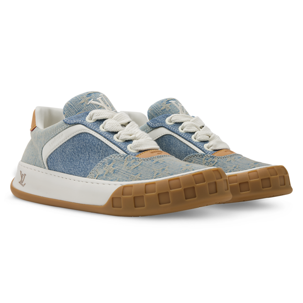 LV Tilted Sneaker Blue Denim