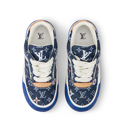 LV Tilted Sneaker Monogram Blue Denim