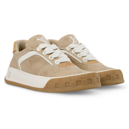 LV Tilted Sneaker Beige Denim