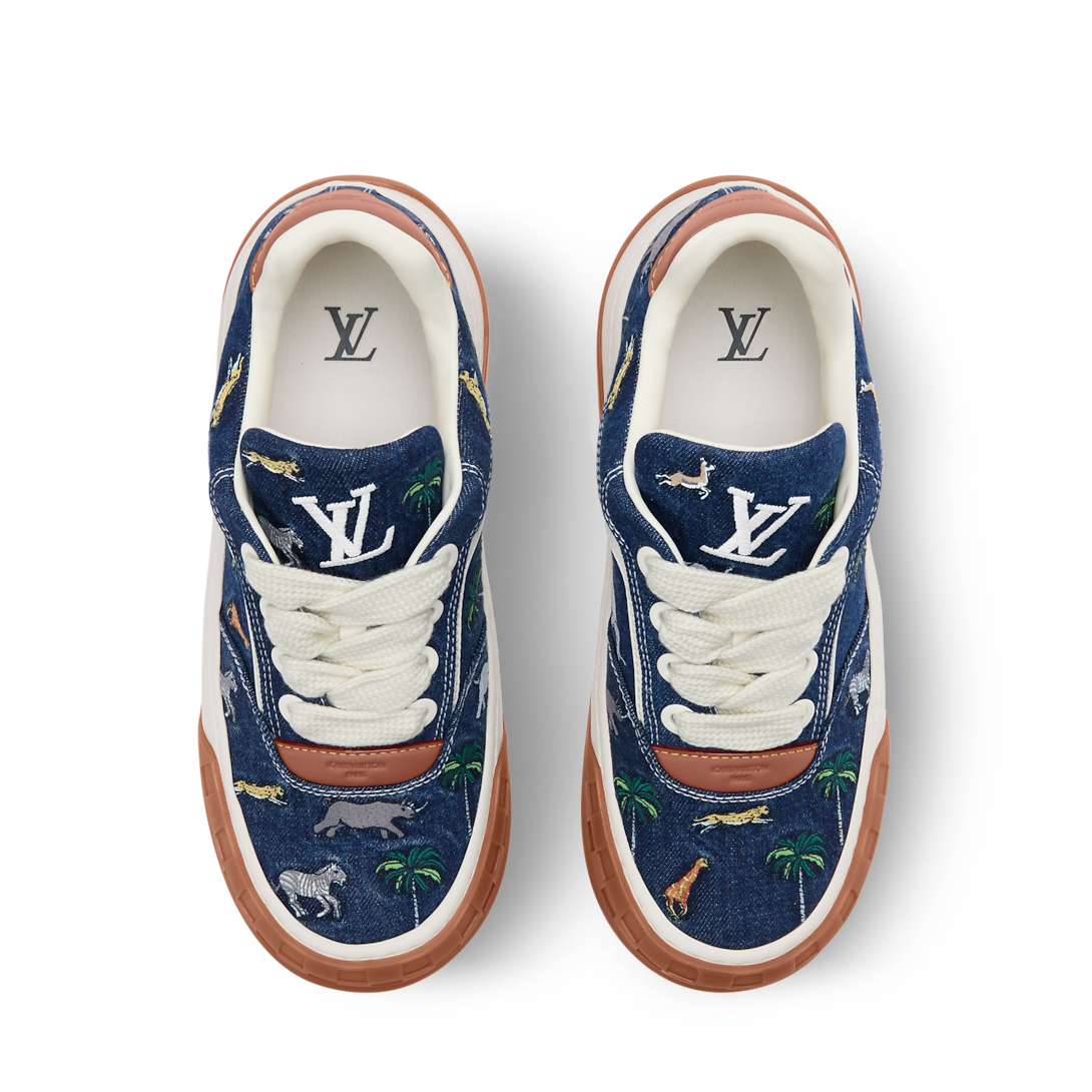 LV Tilted Sneaker Blue Denim