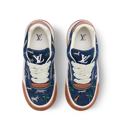 LV Tilted Sneaker Blue Denim