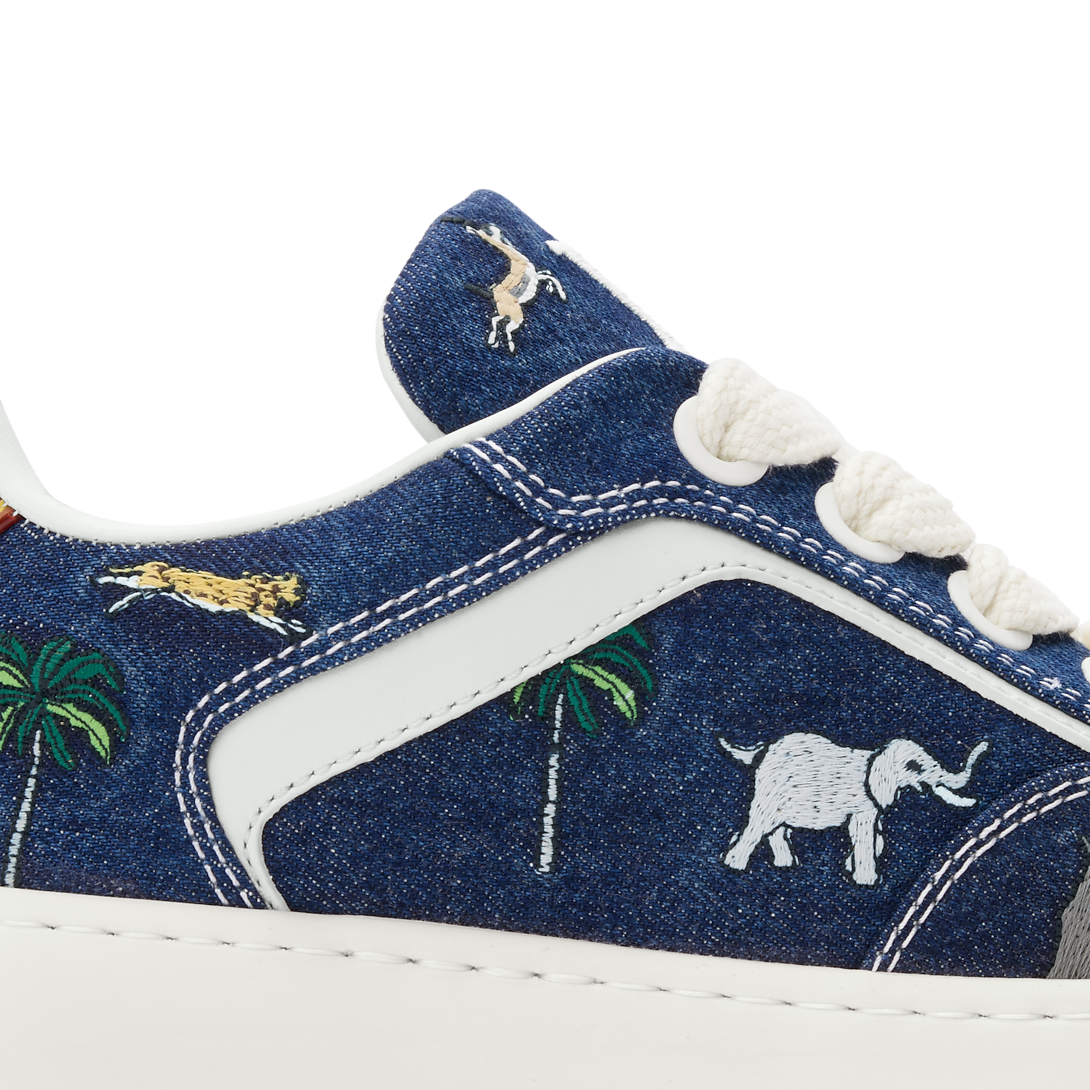 LV Tilted Sneaker Blue Denim