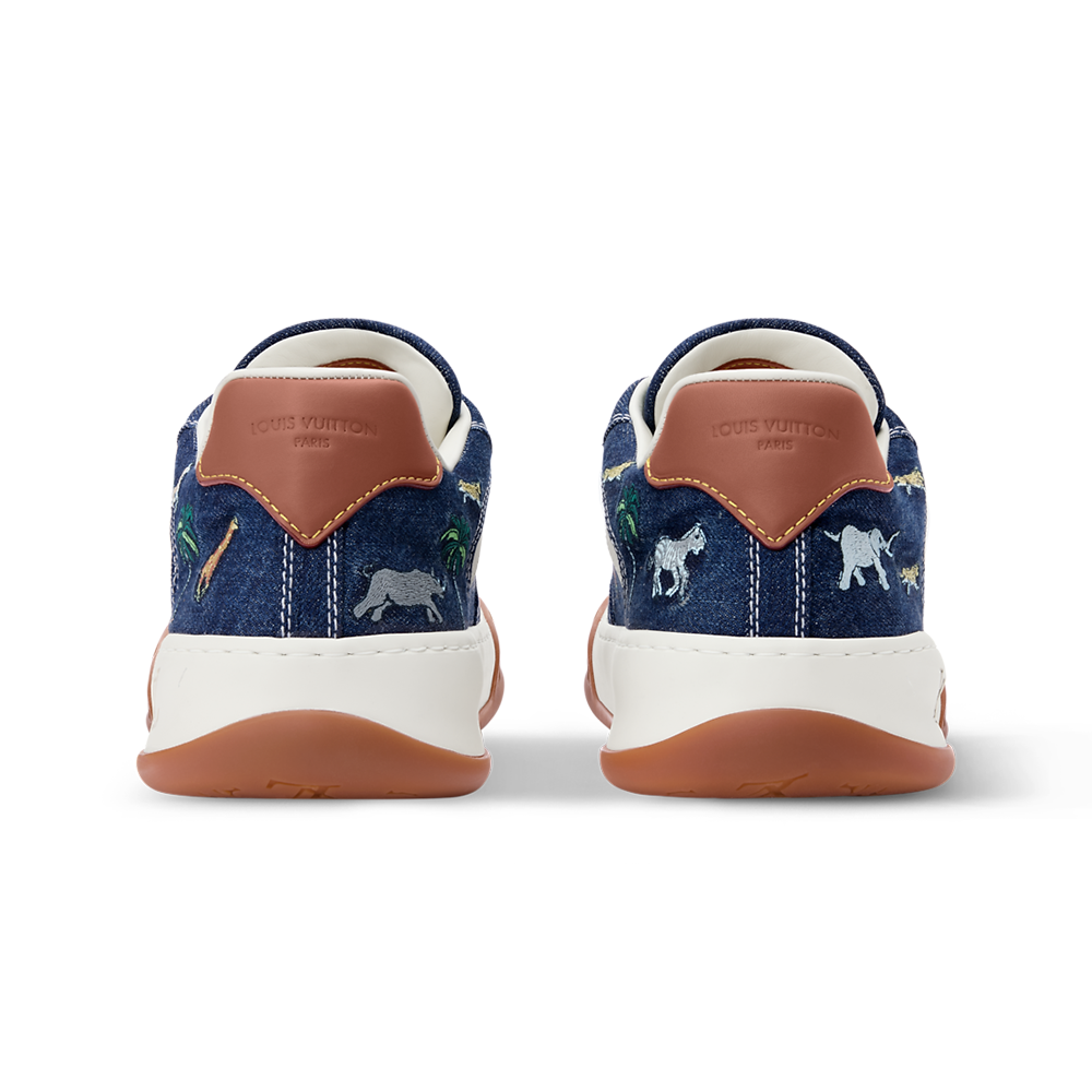 LV Tilted Sneaker Blue Denim