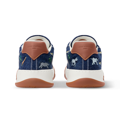 LV Tilted Sneaker Blue Denim