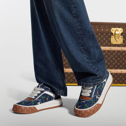 LV Tilted Sneaker Blue Denim