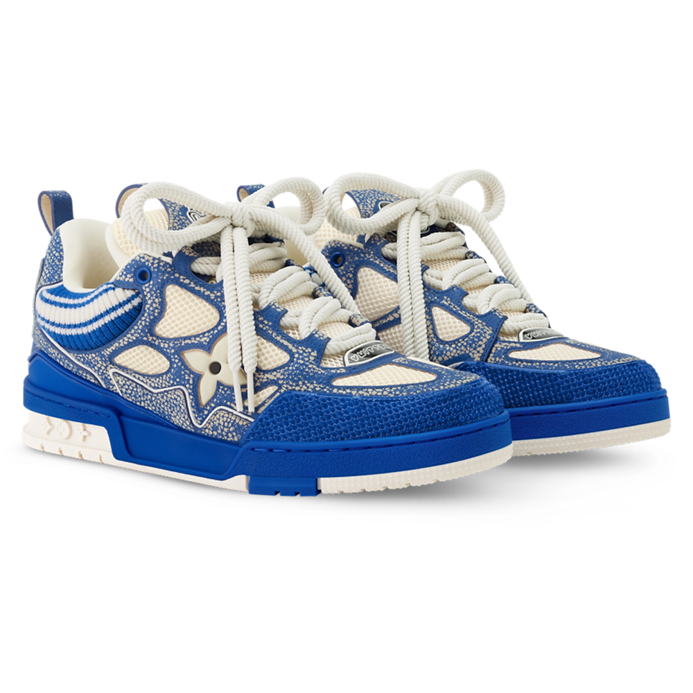 LV Skate Sneaker Navy Blue Crystal