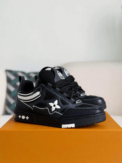 LV Skate Sneaker Black Crystal