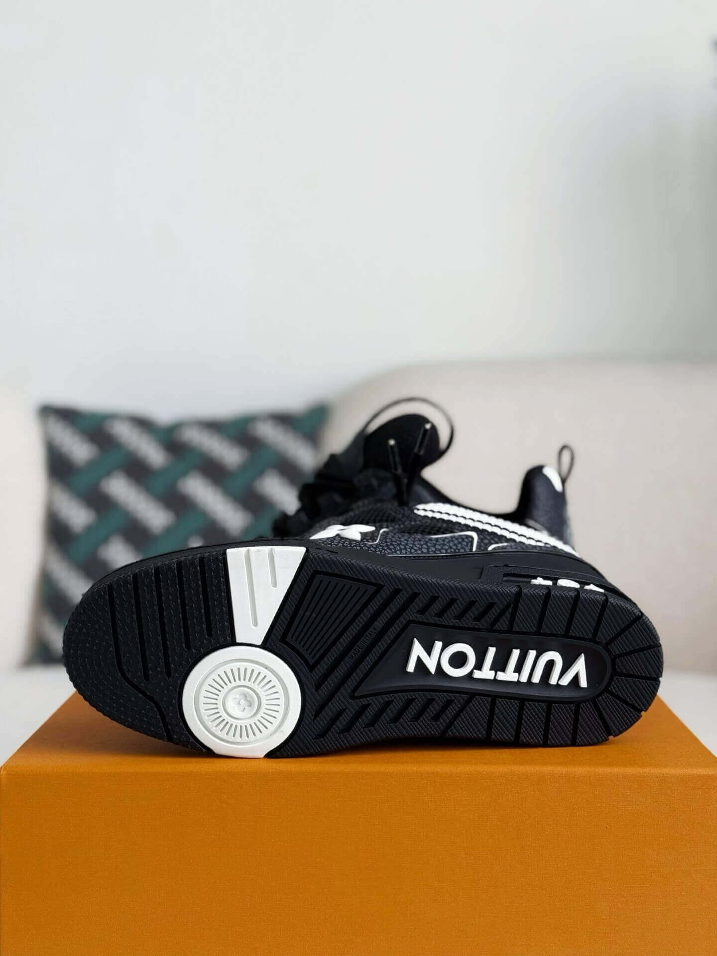 LV Skate Sneaker Black Crystal