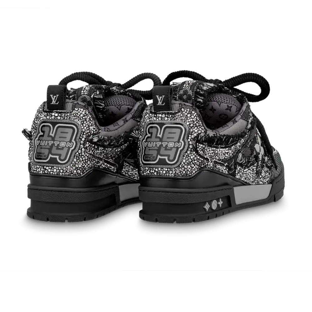 LV Skate Sneaker Black Swarovski™ Crystals