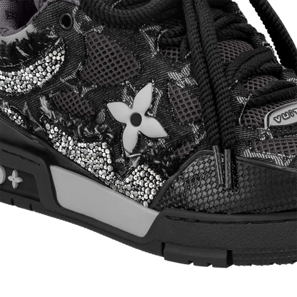 LV Skate Sneaker Black Swarovski™ Crystals