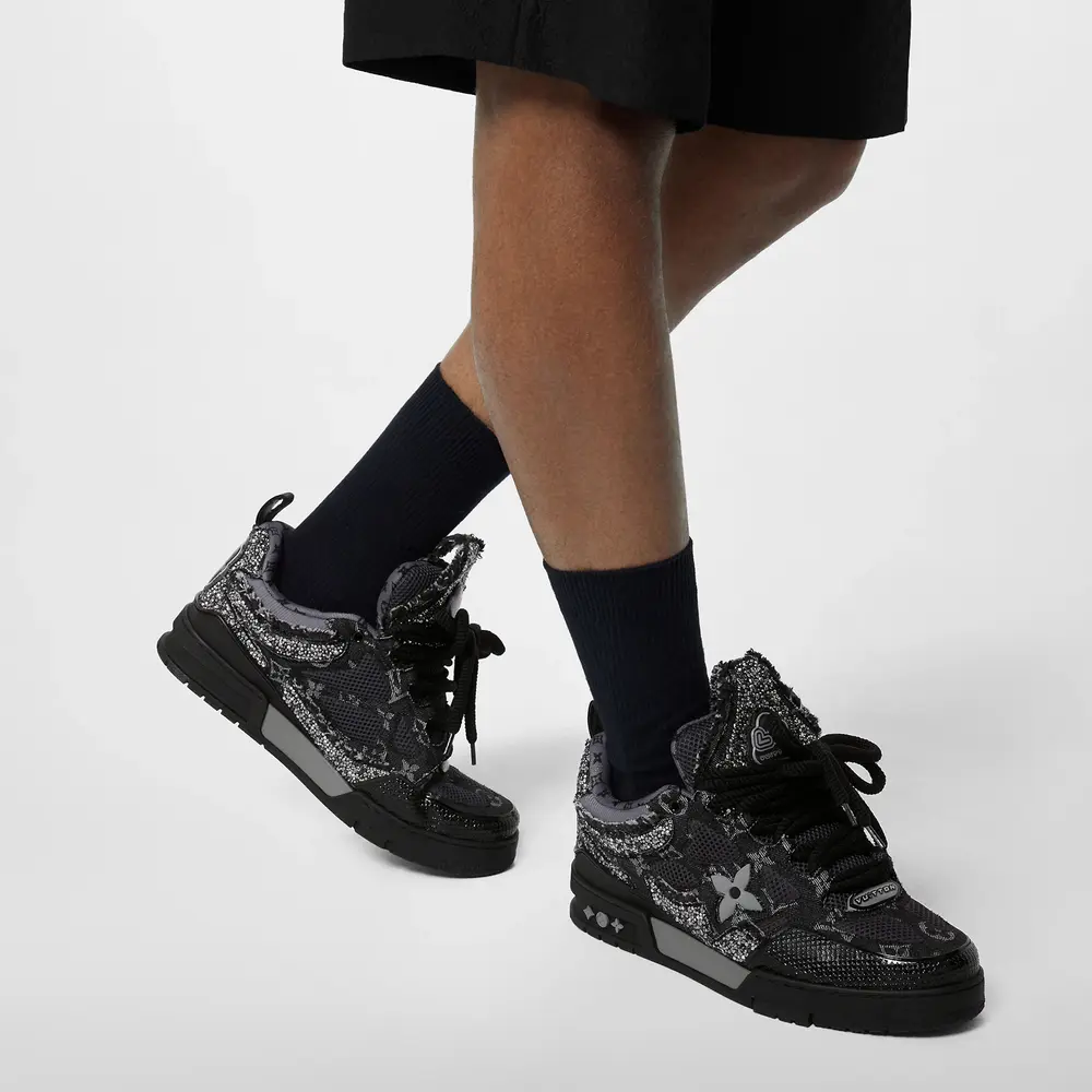 LV Skate Sneaker Black Swarovski™ Crystals