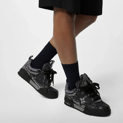 LV Skate Sneaker Black Swarovski™ Crystals