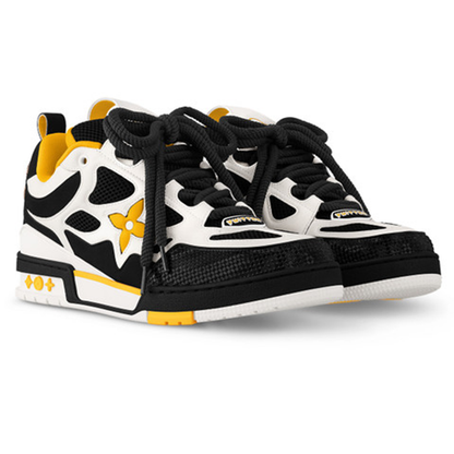 LV 57th Street NYC LV Skate Sneaker in Black Yellow