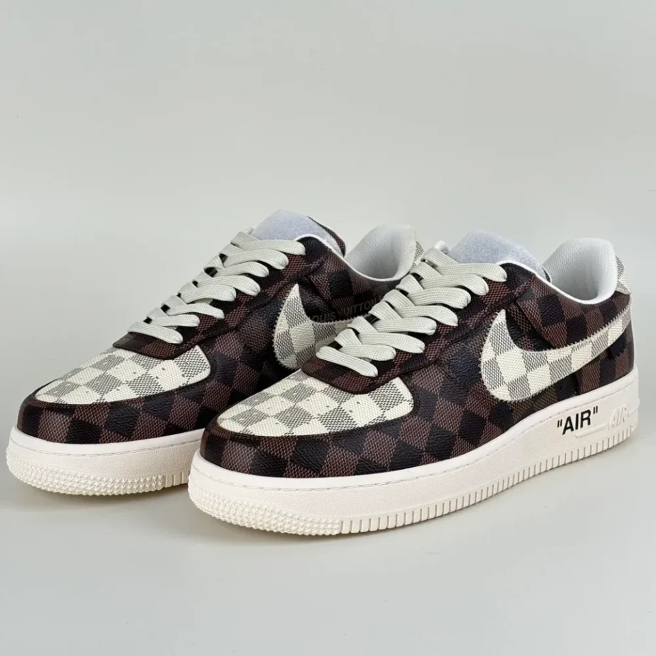 Louis Vuitton x Nike Air Force 1 ‘Damier Brown/ White’