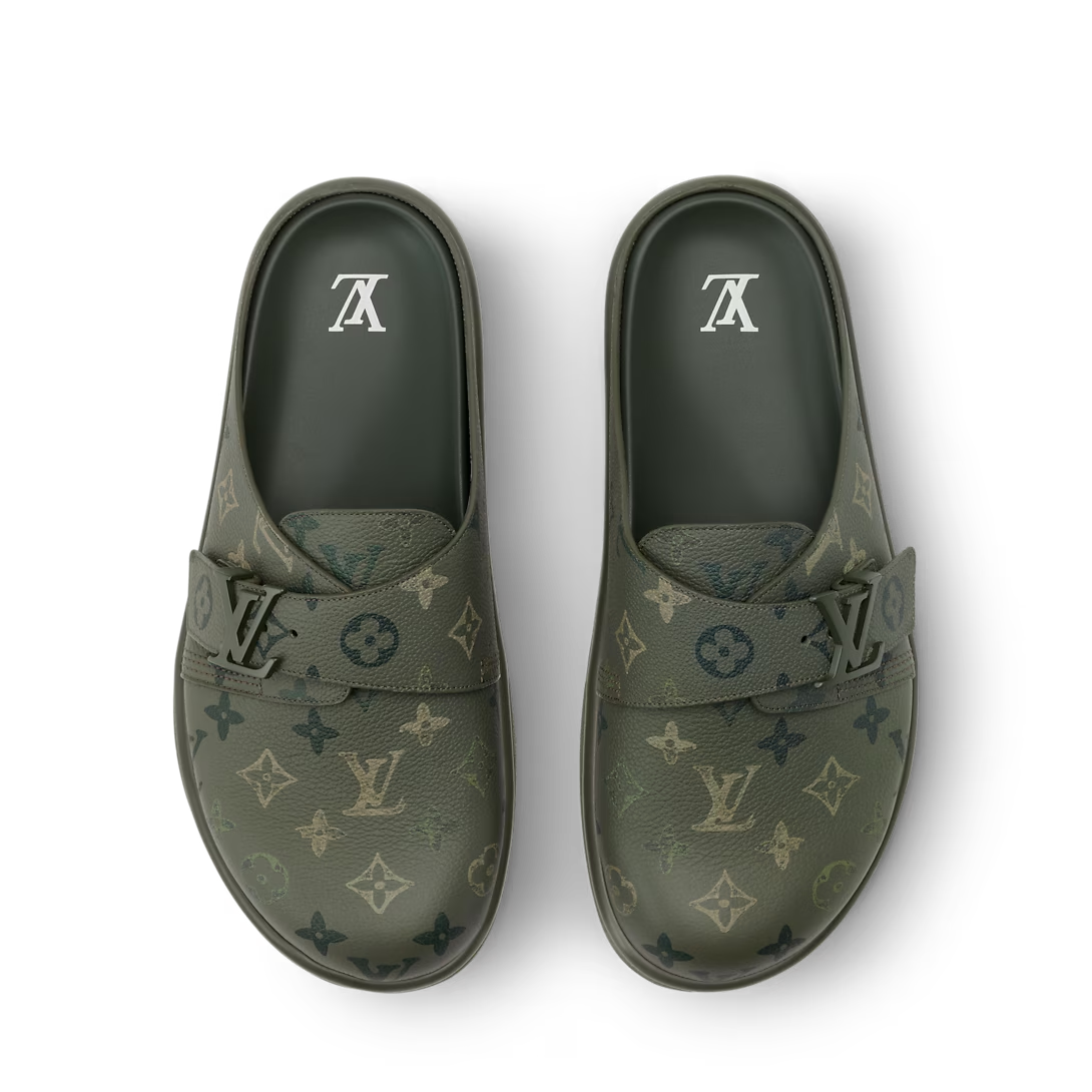 LV Easy Mule Khaki Green