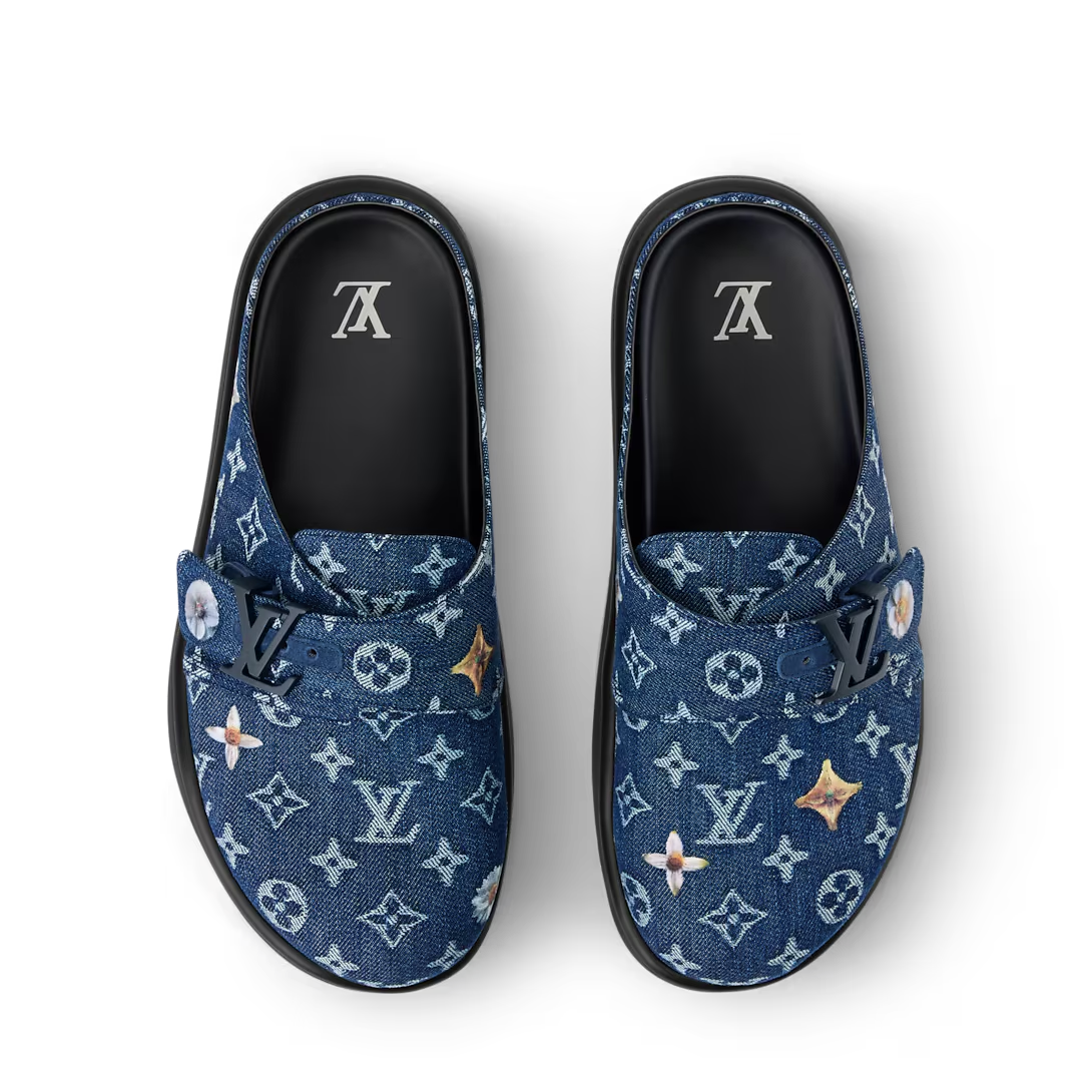 LV Easy Mule Blue Denim