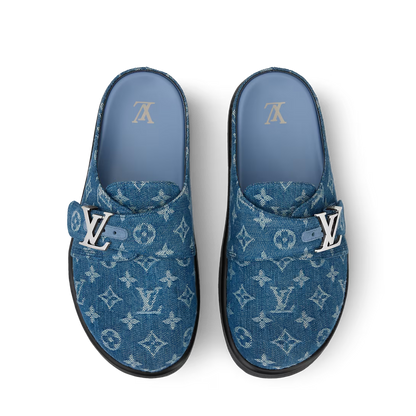 LV Easy Mule Blue Denim