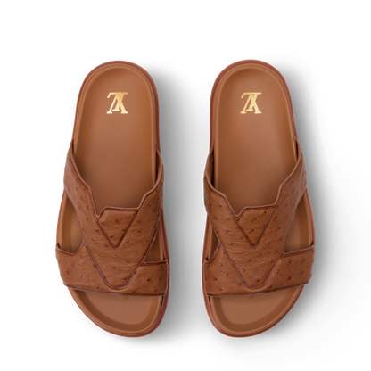 LV Oasis Mule Cognac Brown