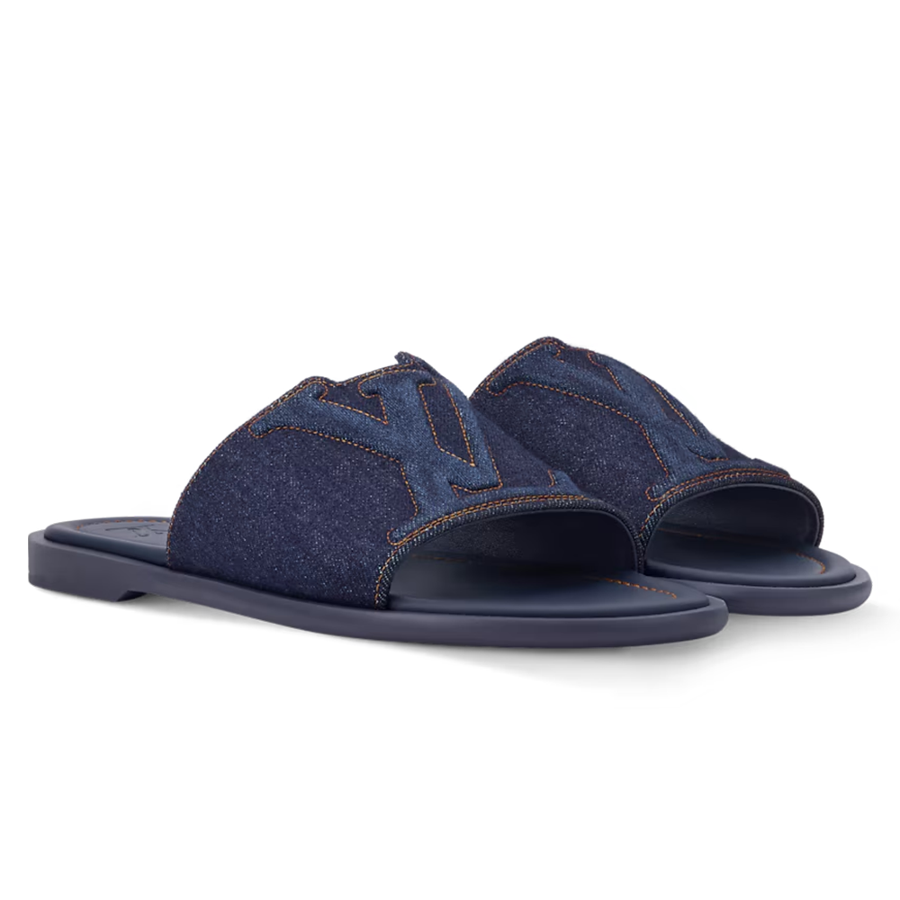 LV Portofino Mule Navy Blue