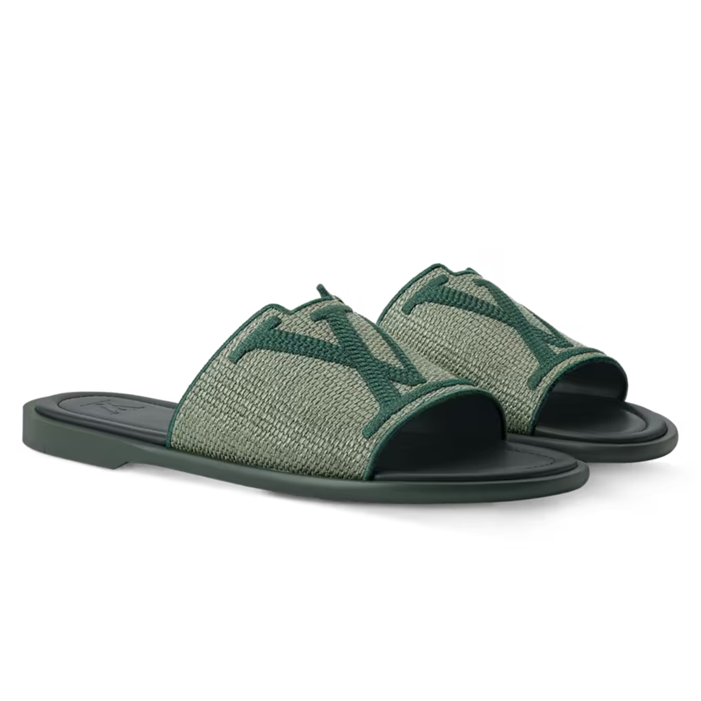 LV Portofino Mule Green
