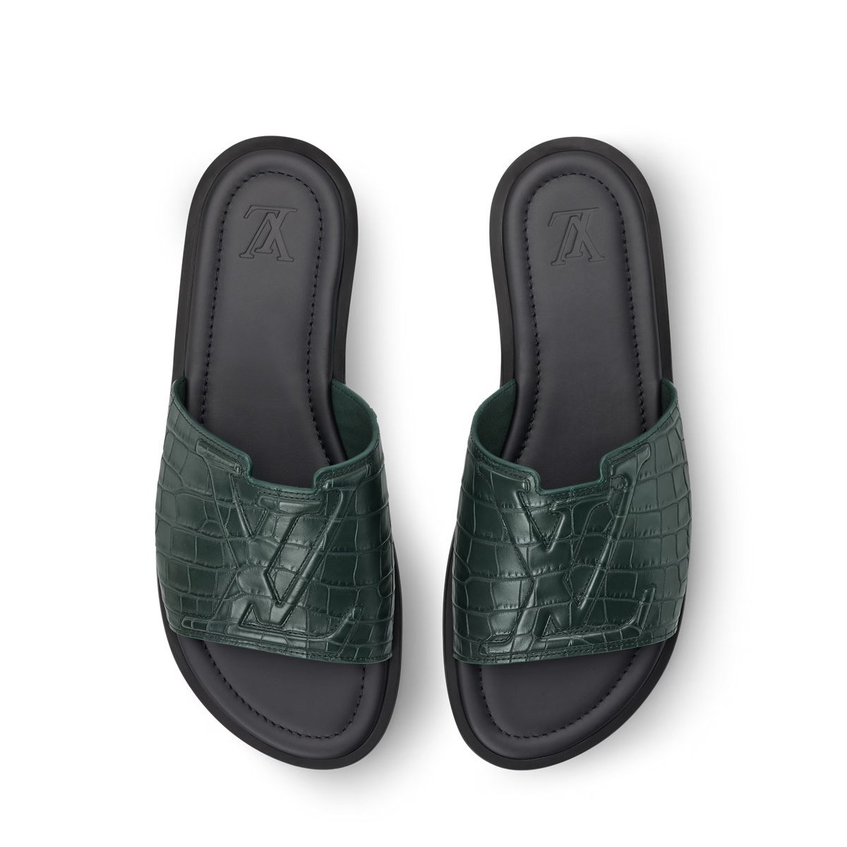 LV Portofino Mule Green