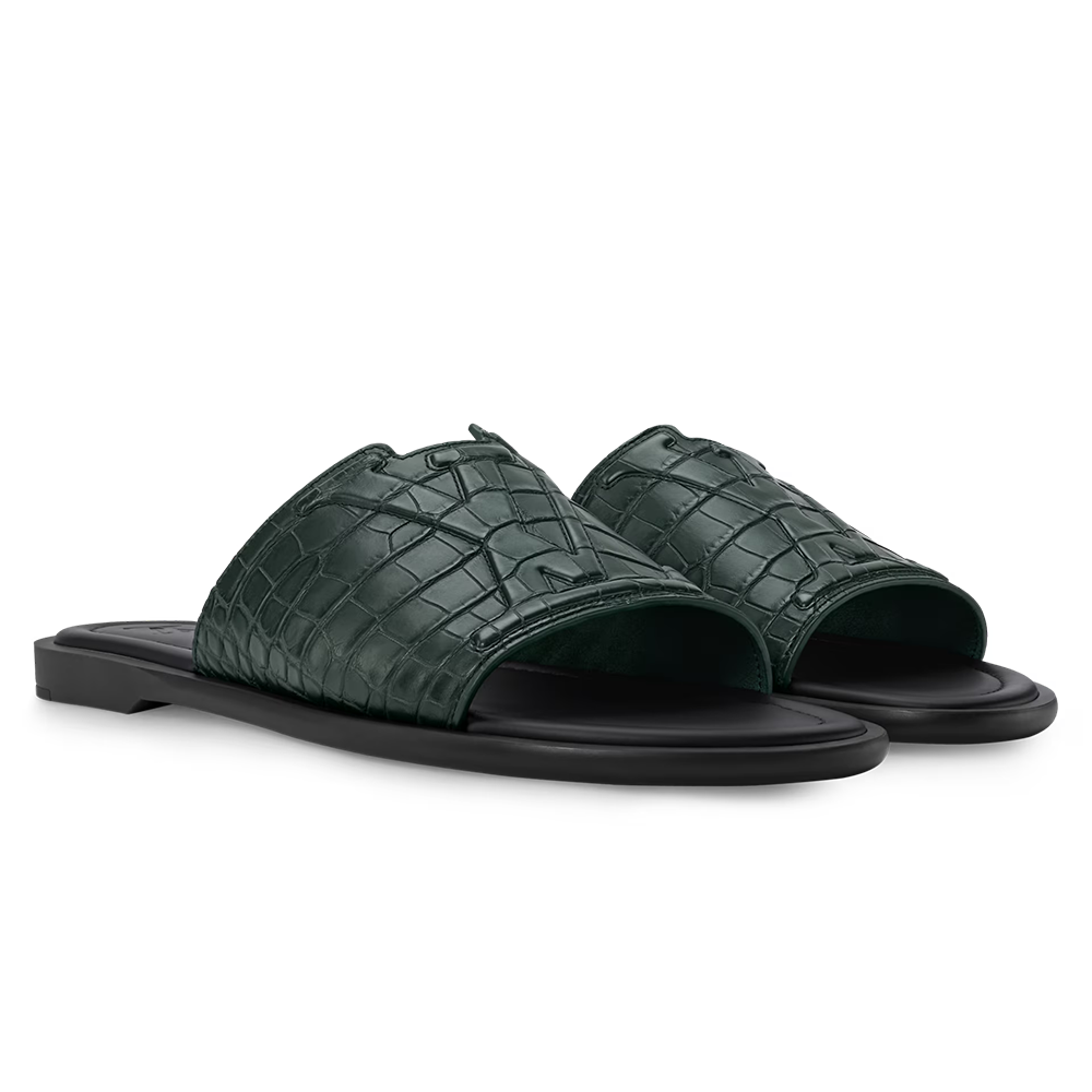 LV Portofino Mule Green