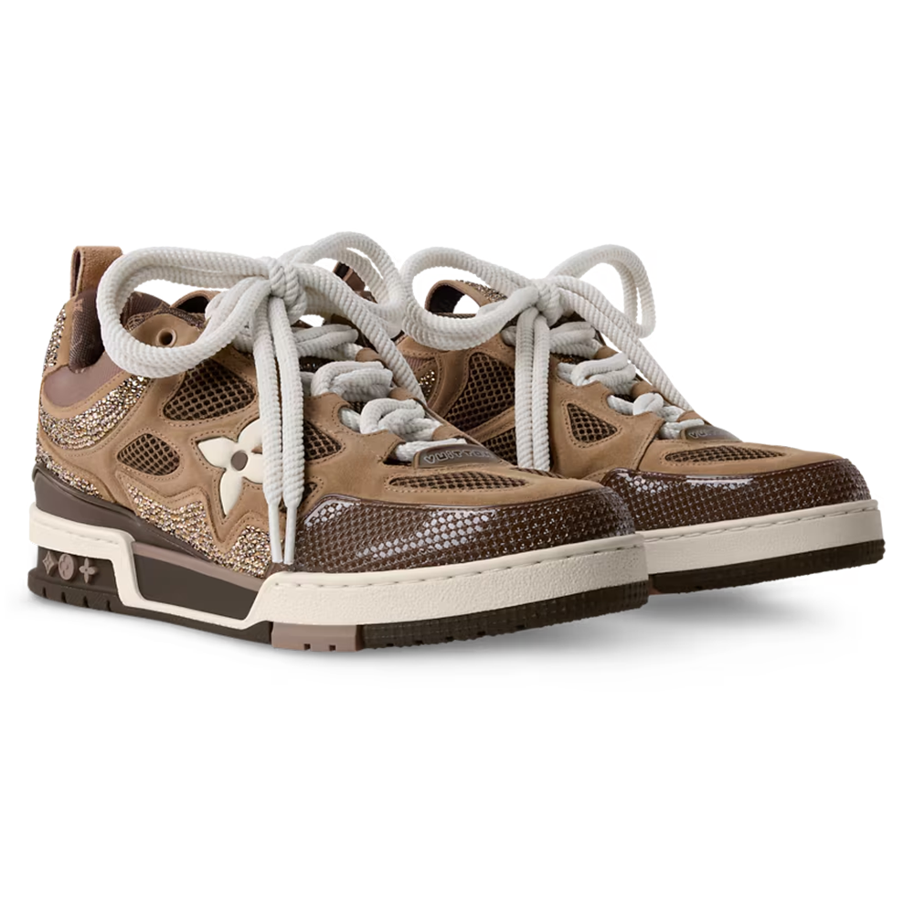 LV Skate Sneaker Brown Crystal