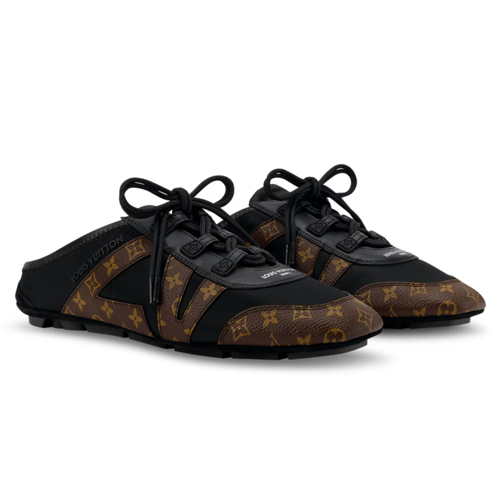 LV Sneakerina Open Back Black