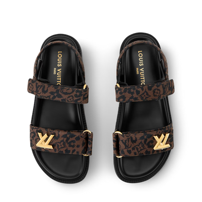 LV Sunset Comfort Sandals Brown