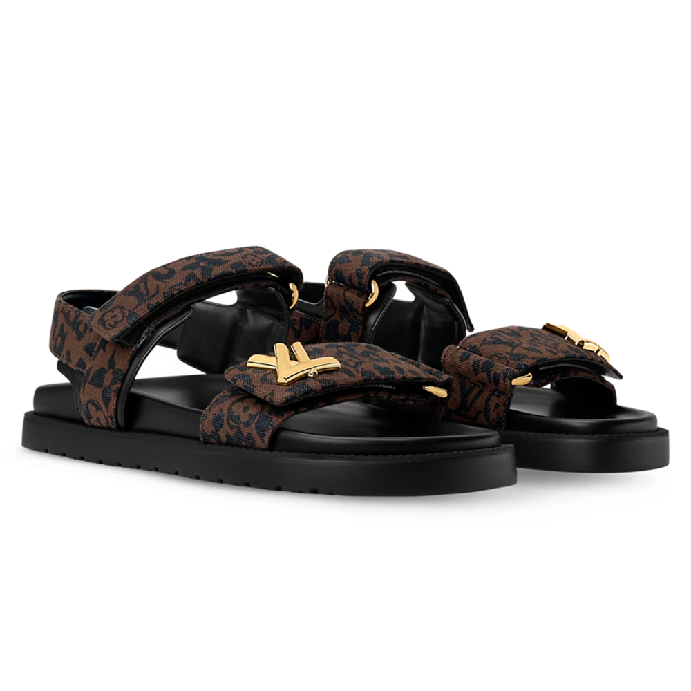 LV Sunset Comfort Sandals Brown