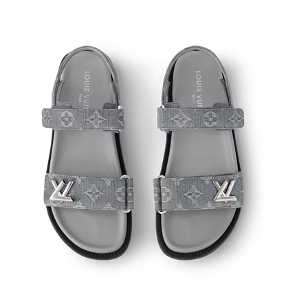 LV Sunset Flat Comfort Sandals ‘Gray’
