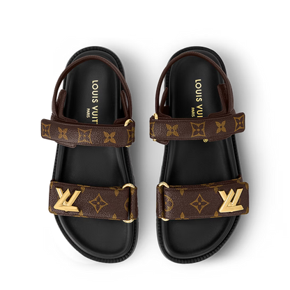 LV Sunset Flat Comfort Sandals ‘Cocoa Brown’