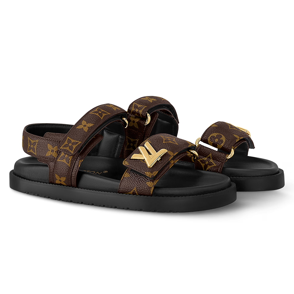 LV Sunset Flat Comfort Sandals ‘Cocoa Brown’