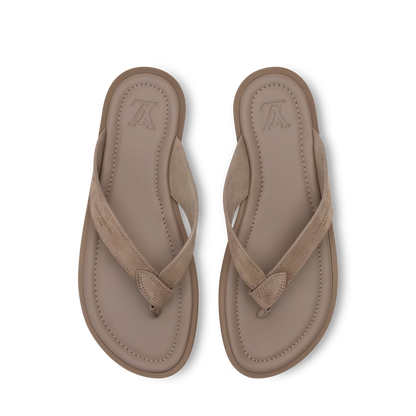 LV Sunset Thong Taupe Brown