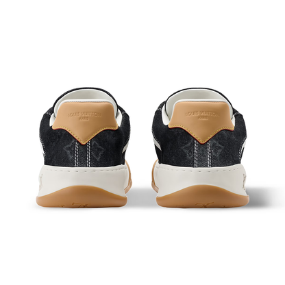LV Tilted Sneaker Black Monogram denim