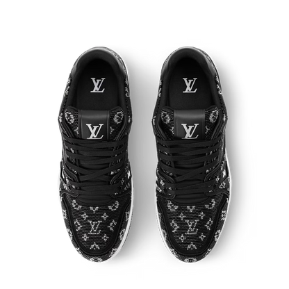 LV Trainer 'Black Swarovski'
