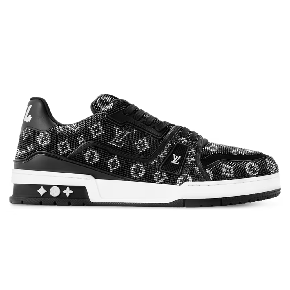 LV Trainer 'Black Swarovski'