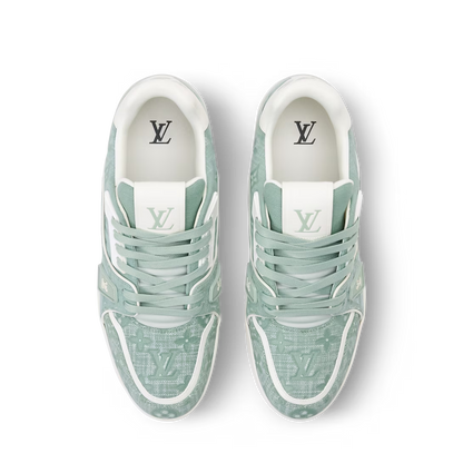 LV Trainer Green Canvas