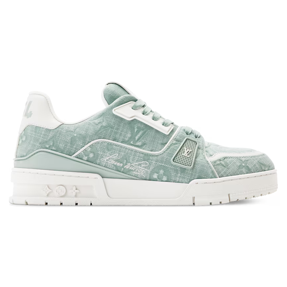 LV Trainer Green Canvas