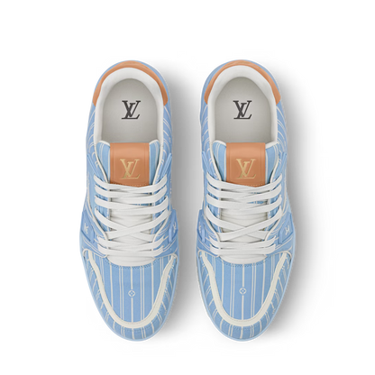 LV Trainer Blue Jacquard