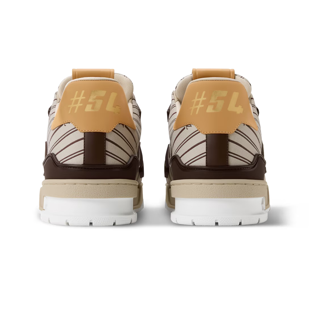 LV Trainer Beige Jacquard