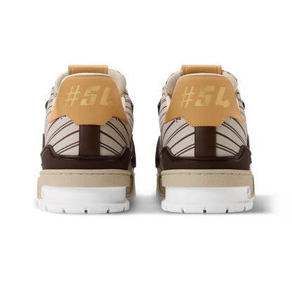 LV Trainer Beige Jacquard