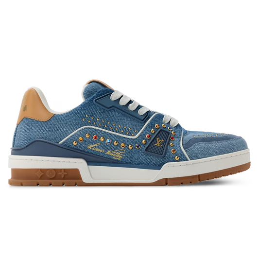LV Trainer Blue Denim Swarovski