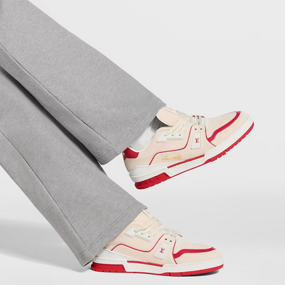 LV Trainer Red Canvas